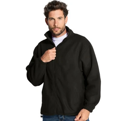 Polaire - Veste polaire homme zippée chaude - Poches latérales – noir - Photo 1/4