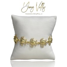 Turtle bracelet with cubic zirconia stones, 1...