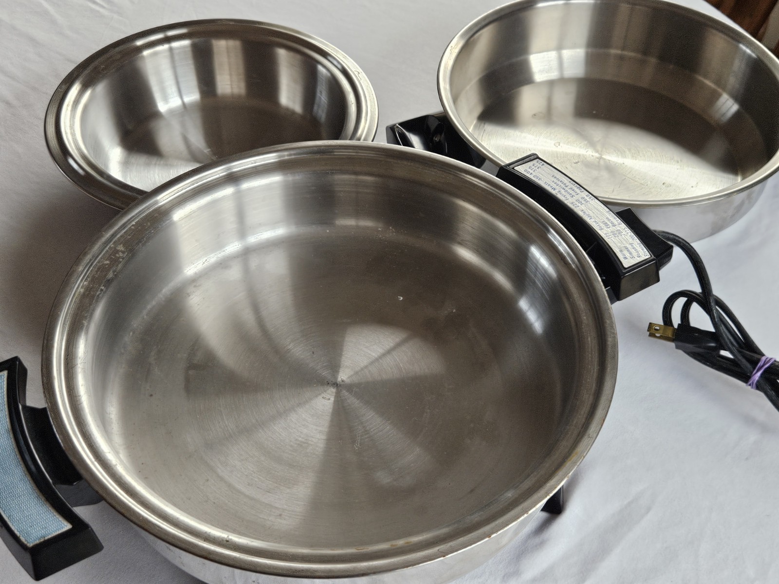 Webalco Electric Skillet # 17209 Vintage Completely Immersible Home Cooking 