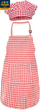 Kids Apron and Chef Hat Set, Cute Children Baking Aprons for Cooking Baby Baking