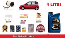 Kit Filtri Tagliando + Olio per Fiat Panda 169 1.3 Multijet 4x4 51 KW 70 Cv