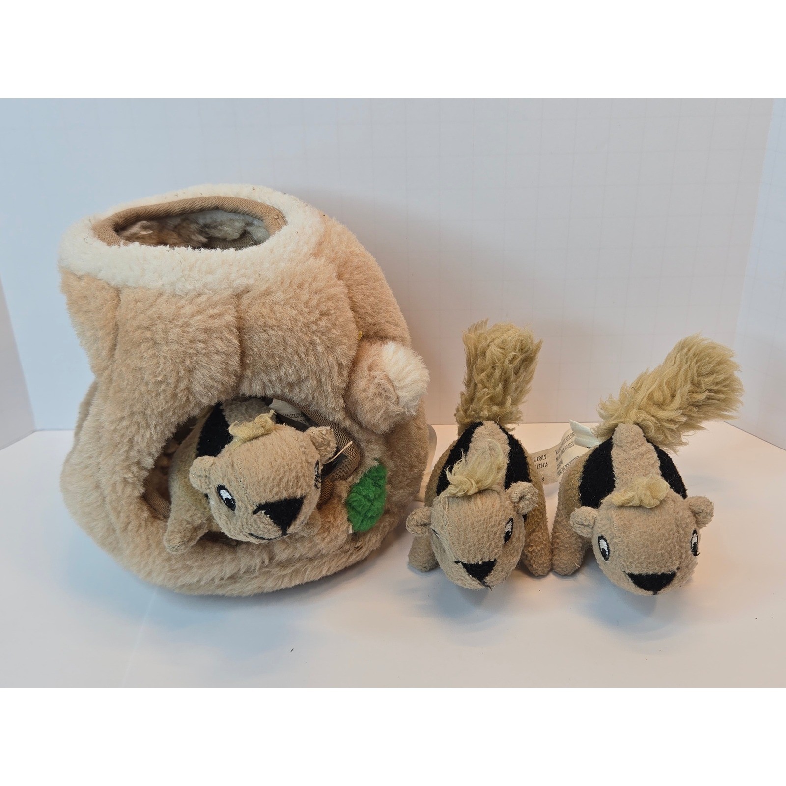 Outward Hound Hide A Squirrel Plush Dog Puzzle Toy 3 Squeaky