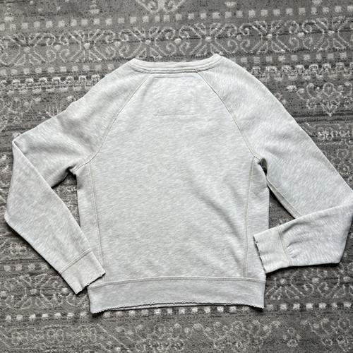 Abercrombie & Fitch Felpa Muscolare Vintage Uomo Piccola New York Grigio Tigre - Foto 9 di 9