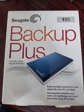 Seagate Backup Plus 1TB USB 3.0 Portable External Hard Drive Blue SRD0SP0 w/ Box