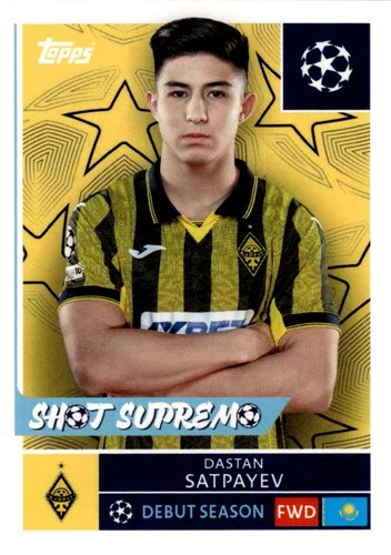 TOPPS CHAMPIONS LEAGUE 2025-26 2026 N.515 Dastan Satpayev Kairat Almaty