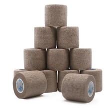12 Rolls Self Adhesive Bandage Wrap, Elastic Athletic Tape, Self Stick Bandag...