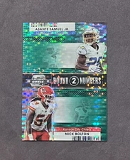 2021 Panini Contenders Optic Asante Samuel Jr. Nick Bolton Green Pulsar /30 RC