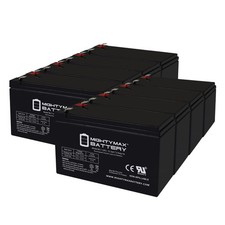 Mighty Max 12V 7Ah F2 Replacement Battery for APC RBC123 UPS - 8 Pack