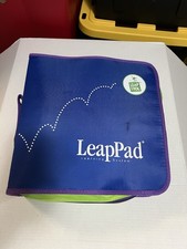 Leap Frog Leap Pad Learning System Lot Carry Binder, 14 Books Cartridges