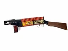 Marx G-Man Wind Up Submachine Gun Tommy Gun Tin Toy 1930s Vintage Wooden Stock
