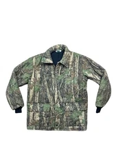 Vintage Key Imperial Trebark Camo Coat Large Long Made In USA (A6)