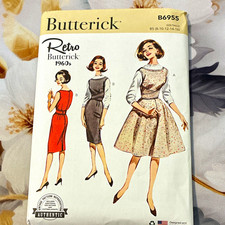 Butterick Retro 1960s Jumper Sewing Pattern B6955 Size B5 8-16 Girls