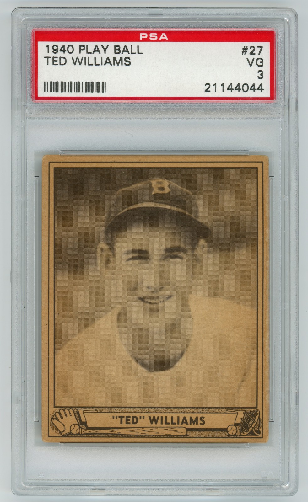 1940 Play Ball #27 Ted Williams PSA 3
