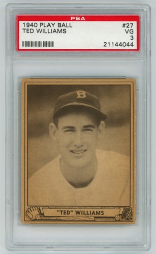 1940 Play Ball #27 Ted Williams PSA 3