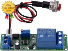Time Delay Relay, DC 12V Timer Module Adjustable Timer Delay Turn off Module Tim