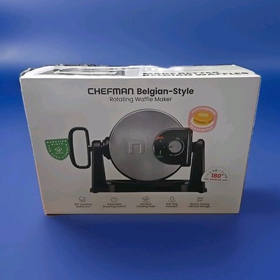CHEFMAN Belgian-Style Rotating Waffle Maker