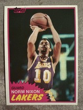 1981-82 Topps #22 - Norm Nixon Los Angeles Lakers