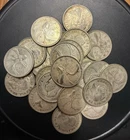 Canadian Silver Quarter Lot, 80% Silver, 138g Total Weight, World Coins