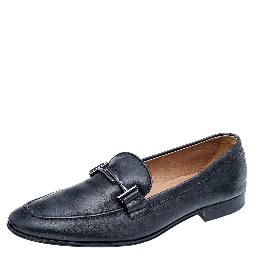 TOD’S Mocassini slip on neri Tod's in pelle TT taglia 43
