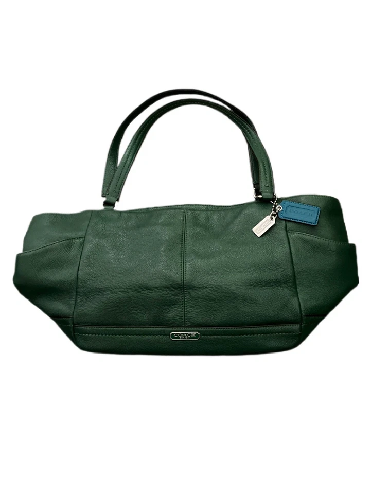 Coach Bag. Park Carrie Leather Shoulder Bag Purse. Forest Green. F1321-F23284