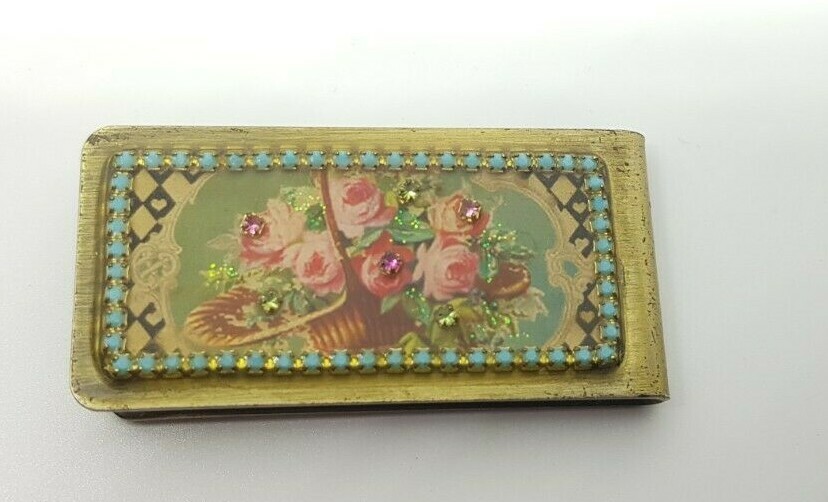 Michal Negrin crystal money clip with tag stylish bill holder #3