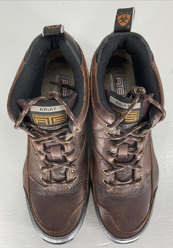 Stivali stringati uomo Ariat in pelle marrone taglia 7,5B stile 10004138 (70063) colore marrone - Foto 9 di 15