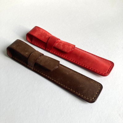 Etui für Kugelschreiber Füller aus Leder Füllfederhalter Kuli Etui Mäppchen