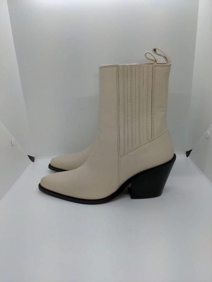 Женские кожаные ковбойские сапоги New & Other Stories белые размер 6 - Изображение 3 из 4