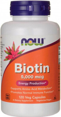 Now Foods Biotin 5000mcg 120 Caps