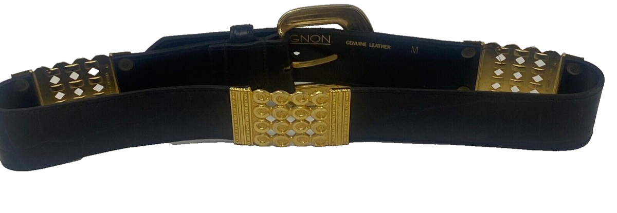 Vintage Avignon Belt Genuine Leather Size Medium Made in 