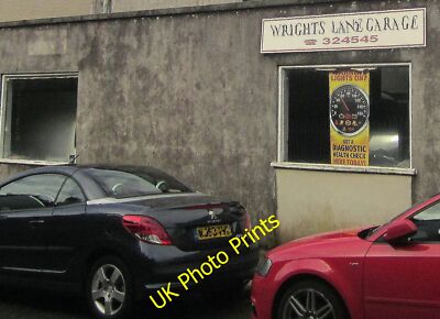 Foto 12x8 Wrights Lane Garage, Torquay Die Buchstaben auf dem Schild erscheinen um c2014