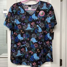 Disney Eeyore Stretch Scrub Top New Size Medium