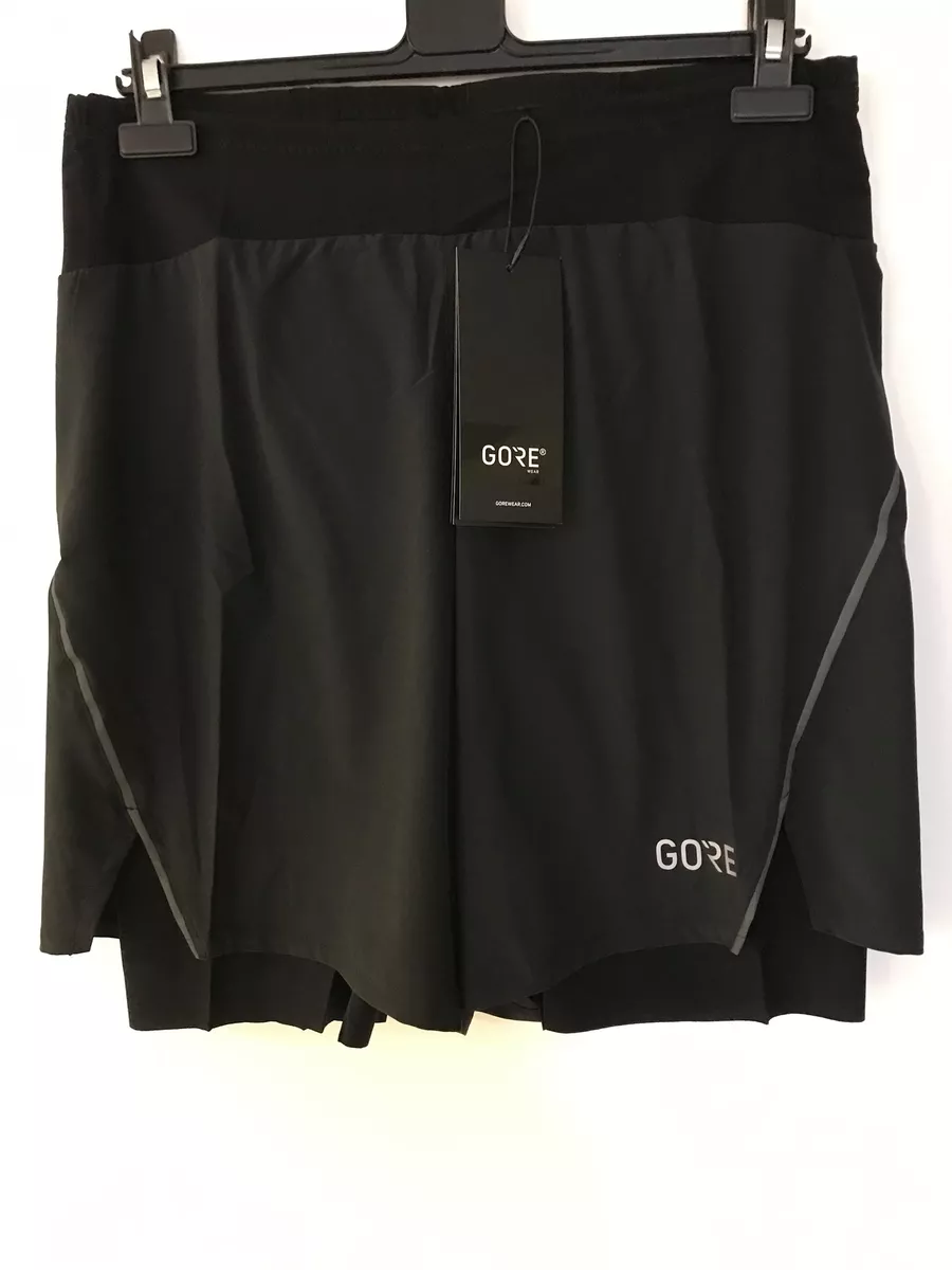 GORE WEAR R7 2in1 Men s Running Shorts medium Black eBay