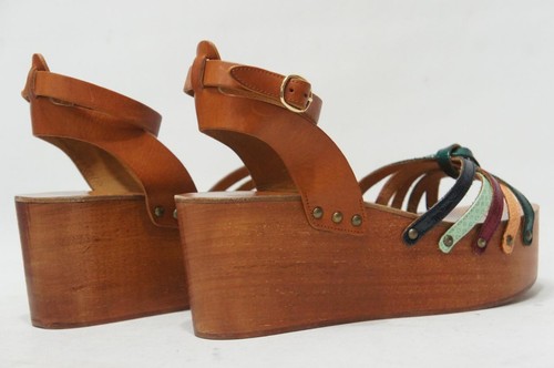 SANDALI ISABEL MARANT MUILTI IN PELLE ZIA ZEPPA SCARPE FR41/9,5 US $445 - Foto 7 di 11