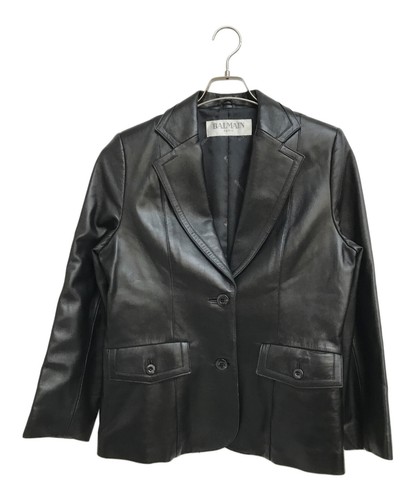 Balmain black leather jacket - Gem