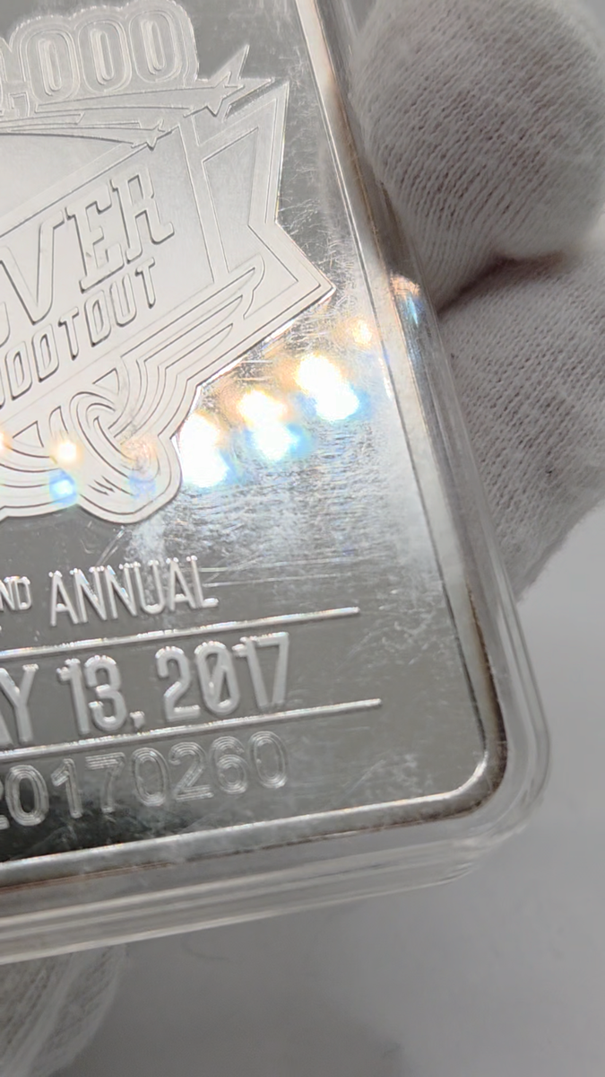 Badlands Motor Speedway 10 OZ .999 Silver Art bar 2017 Racing
