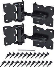 Self Closing Gate Hardware Hinges Heavy Duty for Wooden/Vinyl/Pvc Fences,90 Degr