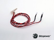 Bitspower 4-PIN Wired Dual LEDs 5MM White*** 3 Pack *** BP-2LED-WH