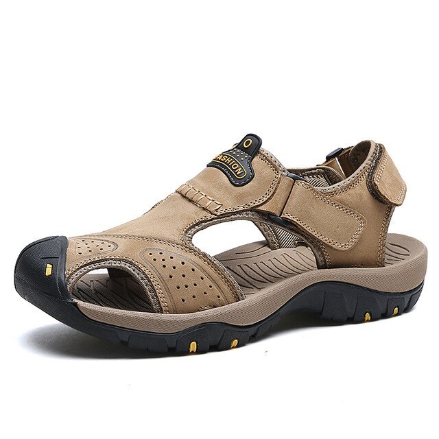 PANTOFOLA D’ORO Sandali uomo estivi vera pelle ciabatte da spiaggia sneakers romane outdoor