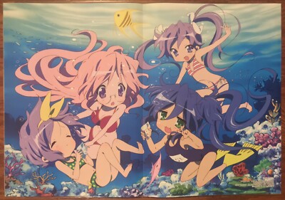 Double Sided Anime Poster: Lucky Star, Minami-ke | eBay