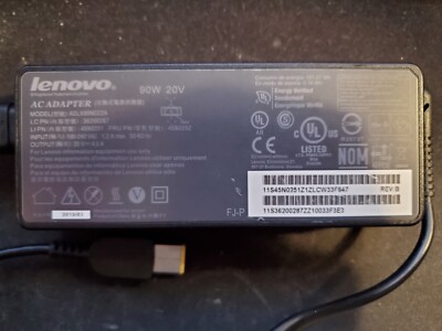 OEM Lenovo Thinkpad Yoga 12 AC Power Adapter 90W ADLX90NCC2A 36200287 45N0483