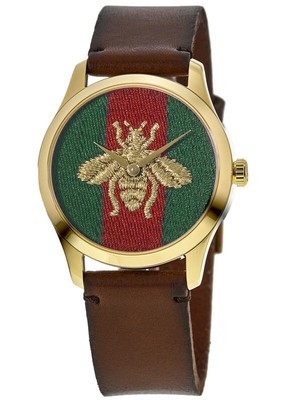 New Gucci G-Timeless Gold Tone Green 