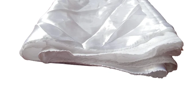 White Color Plain Satin 100% Pure Silk Material Shinny Length 6 Yard Width 49cm - Image 2 of 4
