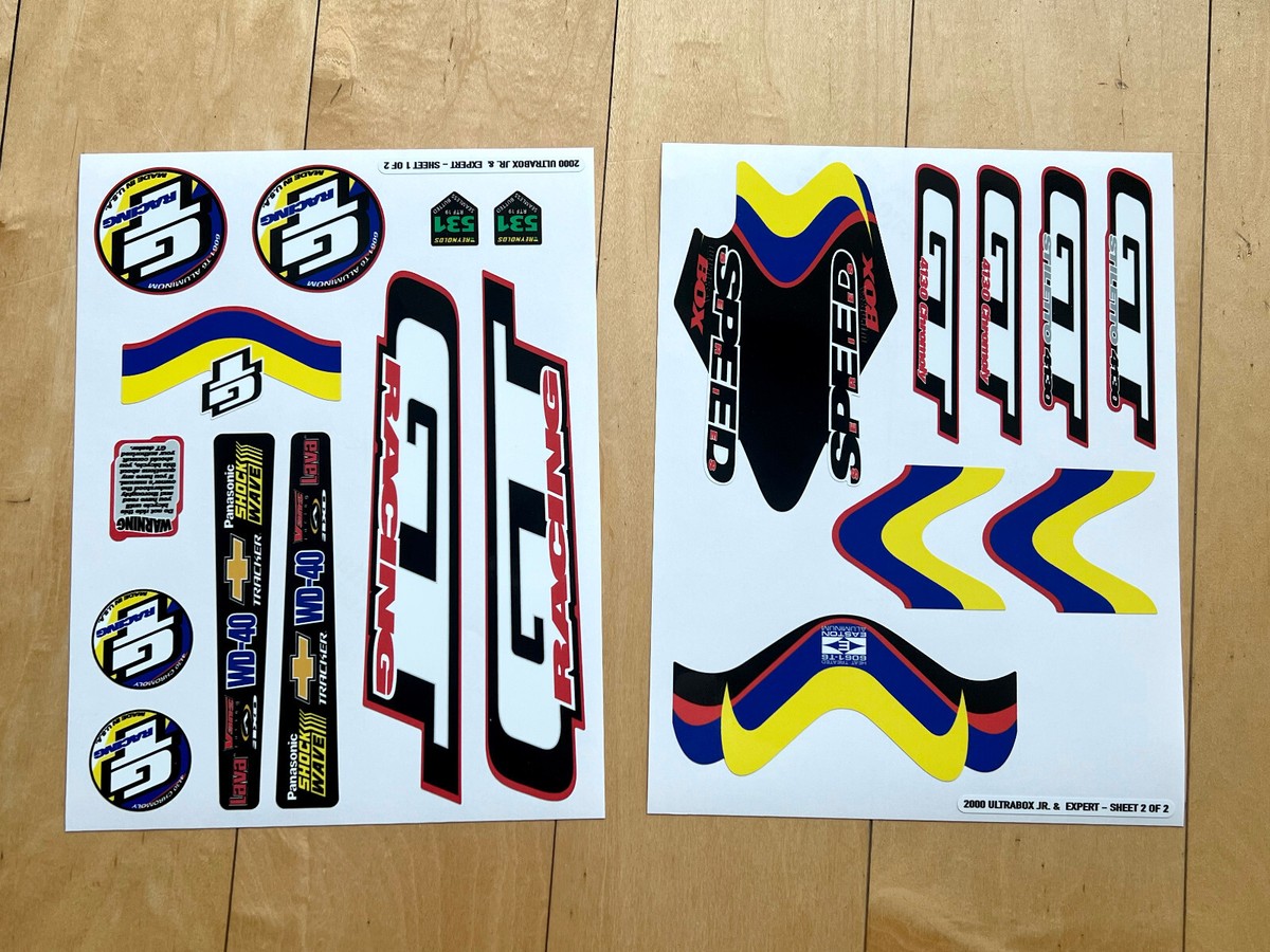 2000 GT UltraBox Repro Decal Set Head Tube Badge