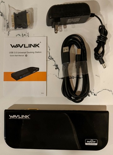 Station d'accueil universelle Wavlink USB 3.0 WL-UG39DK1 double vidéo 2K - Photo 1/2