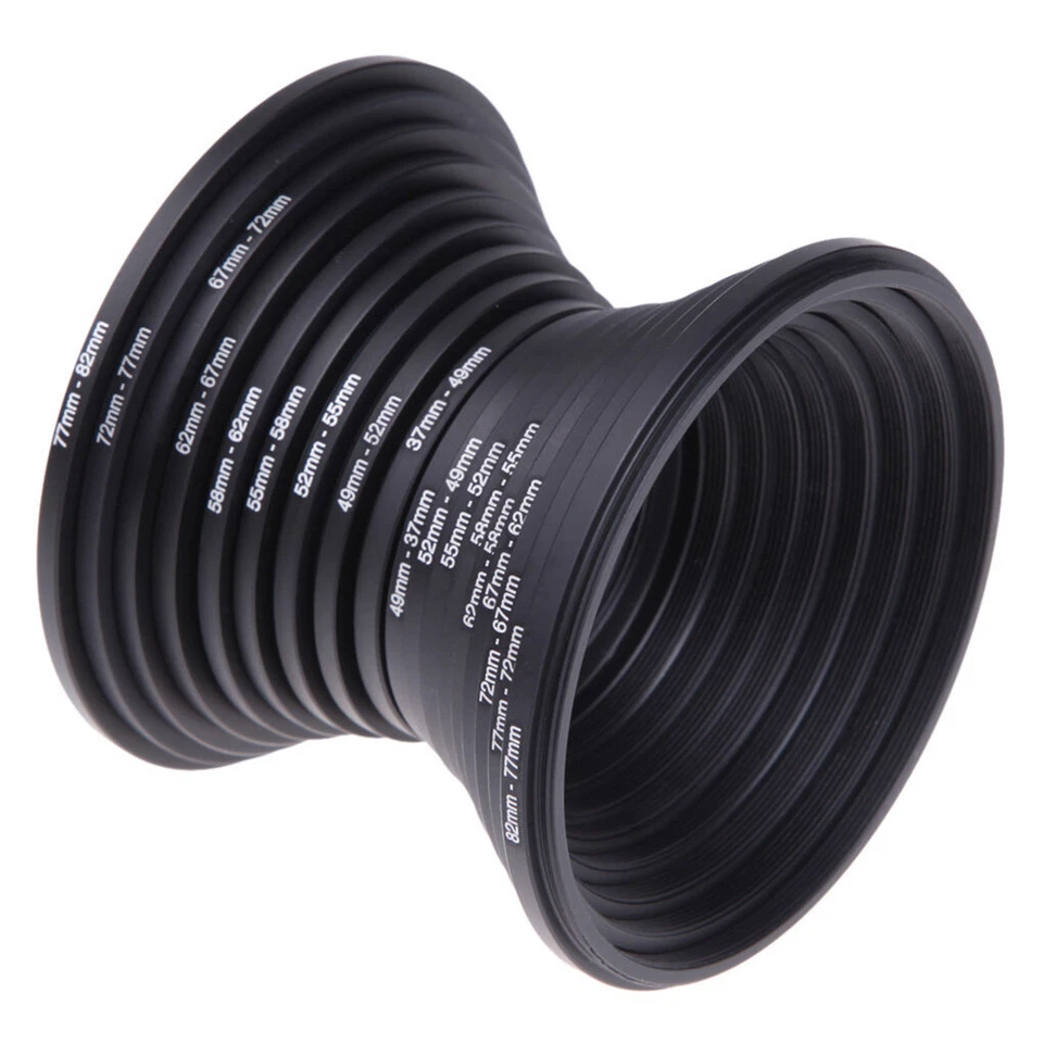 18pcs/set Camera Lens Filter Stepping Metal Up&Down Ring Adapter For All Camera - image 4 of 4
