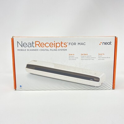 Neat Receipts for MAC Mobile Scanner & Digital Filing System Open Box