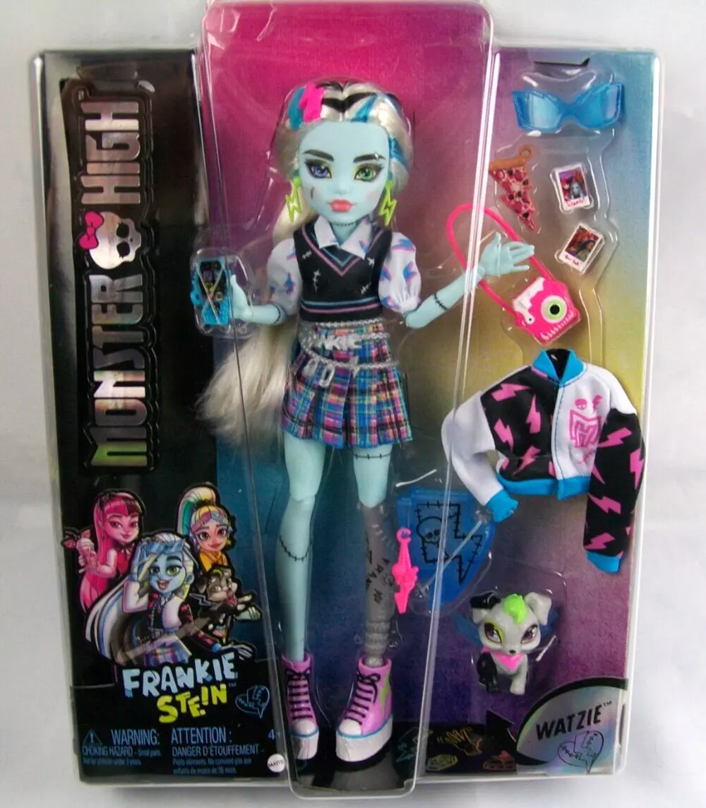 Boneca Monster High 2022 - Frankie Stein Vontageous 29cm - Mattel