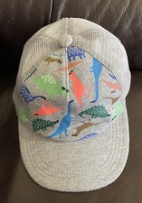 Toddler Dinosaur Hat Trucker Snap Back Youth Boys Adjustable Logo Gray Mesh