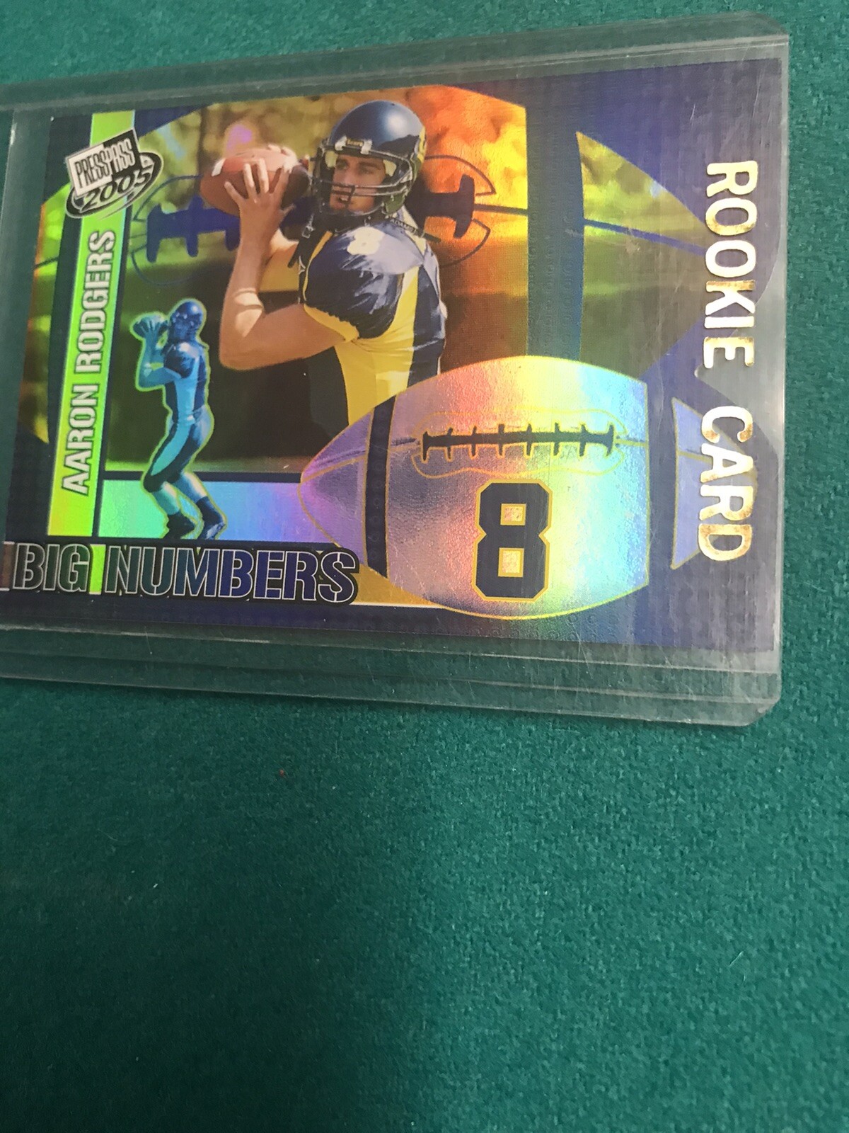 2005 Press Pass Big Numbers Checklist - Aaron Rodgers (BN 25/25) Packers/Jets
